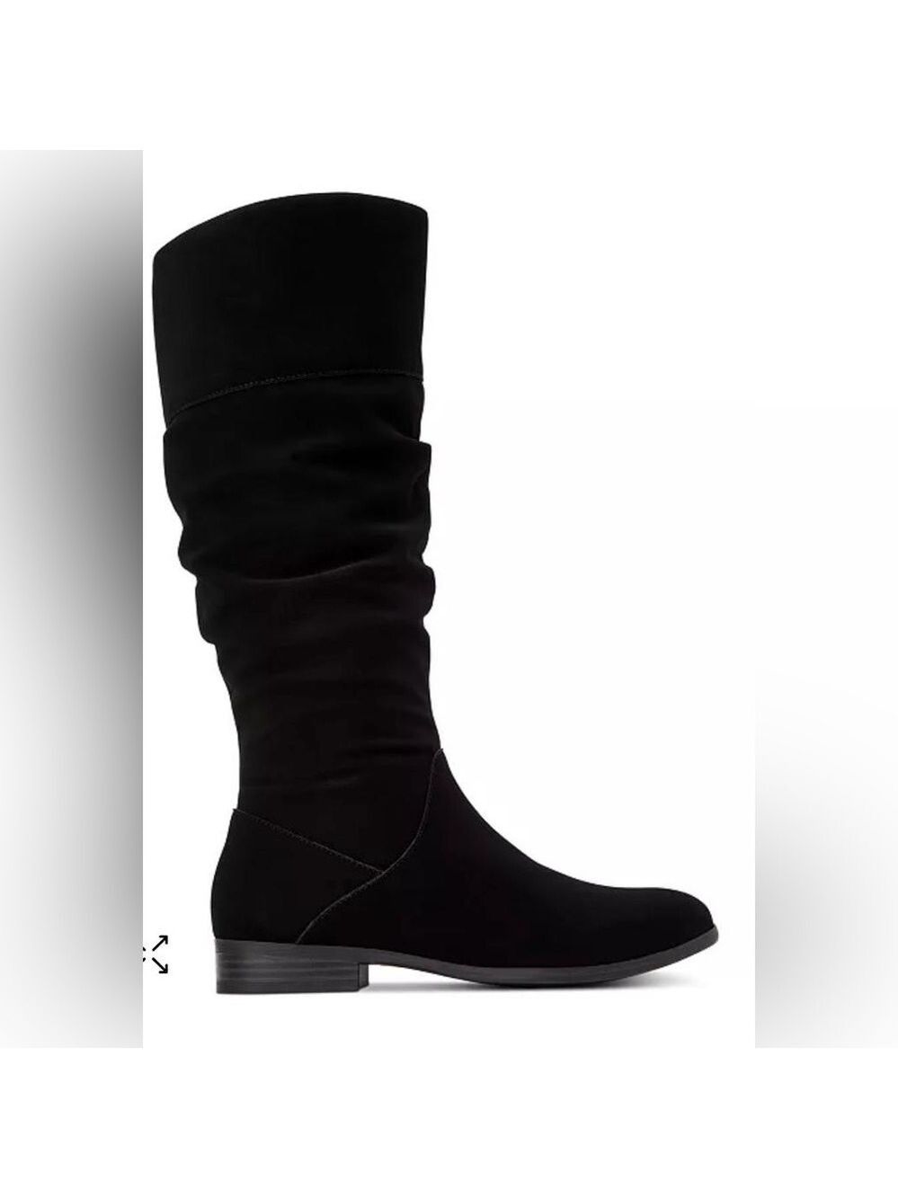 NIB Style & Co. Kelimae Scrunched Black Boots - 8.5